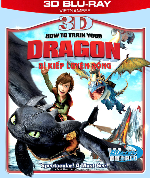 Z050. How To Train Your Dragon - BÍ KIẾP LUYỆN RỒNG 3D 50G (DTS-HD 5.1) 
